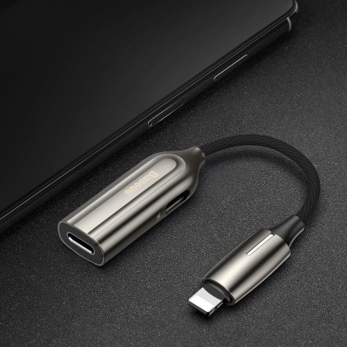 Kup Adapter Audio Baseus L55 Lightning do 2x Lightning (srebrny) - BSU1822SLV - {ean13} - Sklep Home Screen