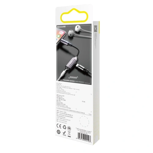 Kup Adapter Audio Baseus L56 Lightning do Jack 3.5mm i Lightning (srebrny) - BSU1823SLV - {ean13} - Sklep Home Screen