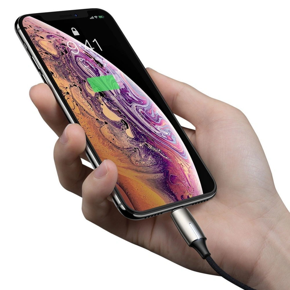 Adapter Audio Baseus L56 Lightning do Jack 3.5mm i Lightning (srebrny)