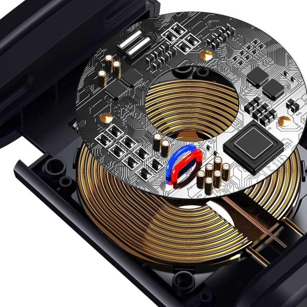 Uchwyt na zagłówek samochodowy do telefonu Baseus Energy z ładowarką (Czarny)