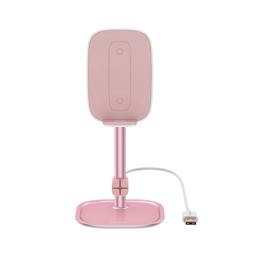 Kup Baseus Teleskopständer mit kabellosem Ladegerät für Telefon/Tablet (rosa) - BSU1828PNK - {ean13} - Sklep Home Screen