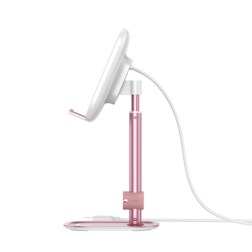 Buy Baseus Literary Youth Desktop Bracket (Telescopic with Wireless Charging) Rose gold - BSU1828PNK - {ean13} - Home Screen Store Europe
