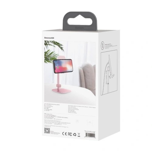 Buy Baseus Literary Youth Desktop Bracket (Telescopic with Wireless Charging) Rose gold - BSU1828PNK - {ean13} - Home Screen Store Europe