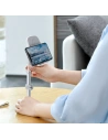 Buy Baseus Literary Youth Desktop Bracket (Telescopic with Wireless Charging) Silver - BSU1829SLV - {ean13} - Home Screen Store Europe