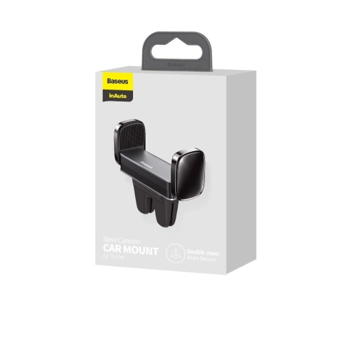 Buy Baseus Steel Cannon Clamp Holder to Ventilation Grid (black) - BSU1831BLK - {ean13} - Home Screen Store Europe