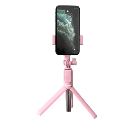Kup Selfie tyč, Bluetooth stativ Baseus Lovely (růžový) - BSU1832PNK - {ean13} - Sklep Home Screen