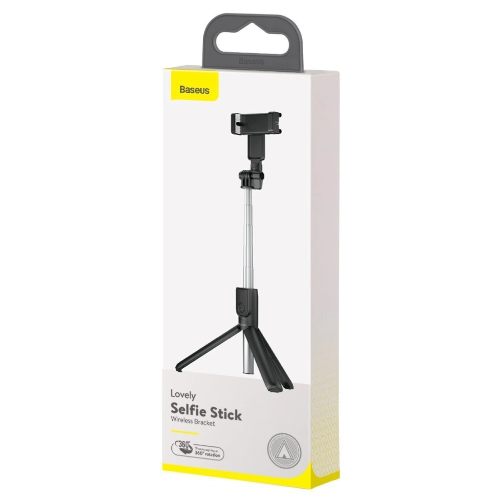 Selfie stick, statyw Bluetooth Baseus Lovely (czarny)