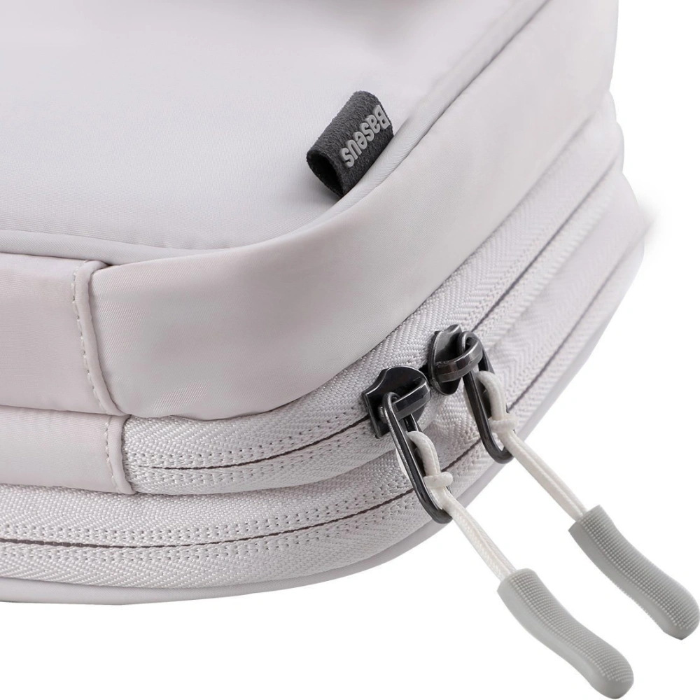 Etui Baseus Track na akcesoria, wstrząsoodporne, wodoodporne 225x140x55mm (białe)