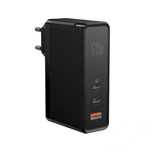 Kup Încărcător de rețea Baseus GaN C+C+U, 120W, UE (negru) - BSU1836BLK - {ean13} - Sklep Home Screen