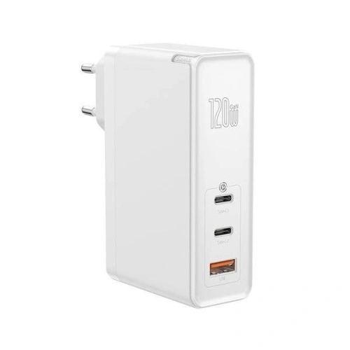 Kup Încărcător de rețea Baseus GaN C+C+U, 120W, UE (alb) - BSU1837WHT - {ean13} - Sklep Home Screen