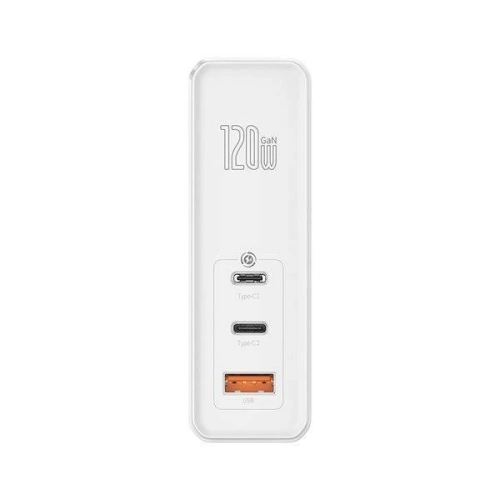 Kup Ładowarka sieciowa Baseus GaN C+C+U, 120W, EU (biała) - BSU1837WHT - {ean13} - Sklep Home Screen