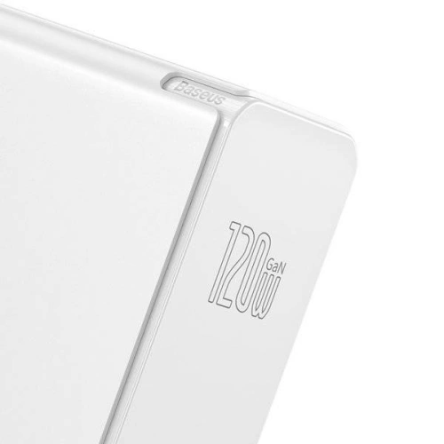 Kup Ładowarka sieciowa Baseus GaN C+C+U, 120W, EU (biała) - BSU1837WHT - {ean13} - Sklep Home Screen