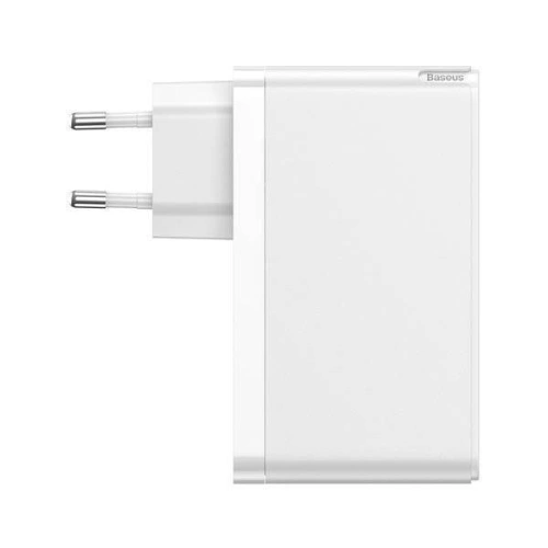 Kup Ładowarka sieciowa Baseus GaN C+C+U, 120W, EU (biała) - BSU1837WHT - {ean13} - Sklep Home Screen