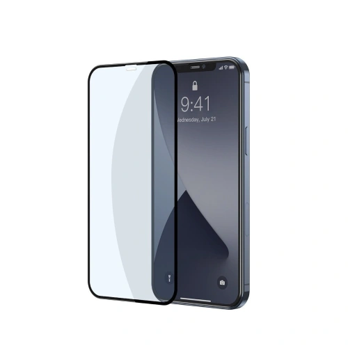 Kup Szkło hartowane z filtrem światła niebieskiego 0.3mm Baseus Apple iPhone 12 mini (2szt.) czarne - BSU1842 - {ean13} - Sklep Home Screen
