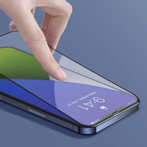 Kup Szkło hartowane z filtrem światła niebieskiego 0.3mm Baseus Apple iPhone 12 mini (2szt.) czarne - BSU1842 - {ean13} - Sklep Home Screen