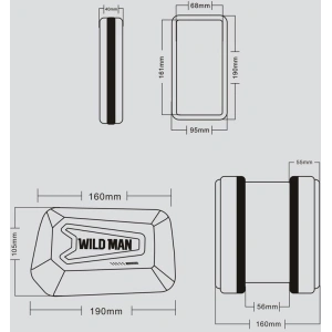 Kup WildMan Hardpouch Fahrradhalterung XL Schwarz - WLD005BLK - {ean13} - Sklep Home Screen