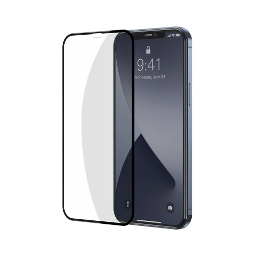 Buy Tempered glass 0.3mm Baseus Apple iPhone 12/12 Pro (2pcs) black - BSU1846 - {ean13} - Home Screen Store Europe