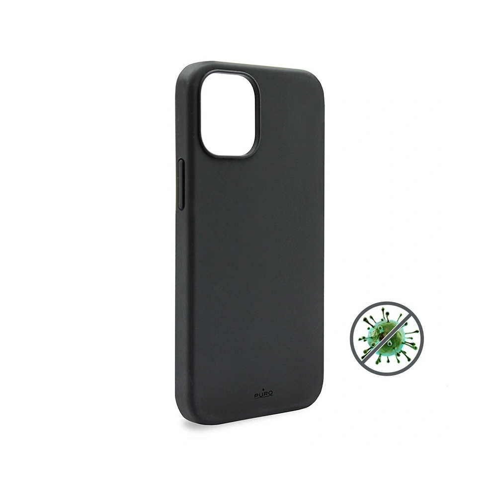 Etui PURO ICON Anti-Microbial Cover Apple iPhone 12 Pro Max (czarny)