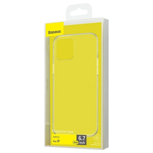 Buy Transparent Baseus Simplicity Case Apple iPhone 12 Pro Max - BSU1852 - {ean13} - Home Screen Store Europe