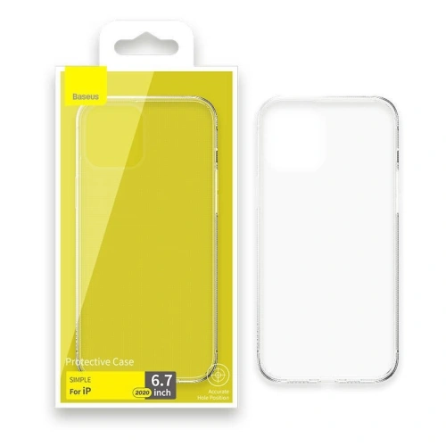 Buy Transparent Baseus Simplicity Case Apple iPhone 12 Pro Max - BSU1852 - {ean13} - Home Screen Store Europe