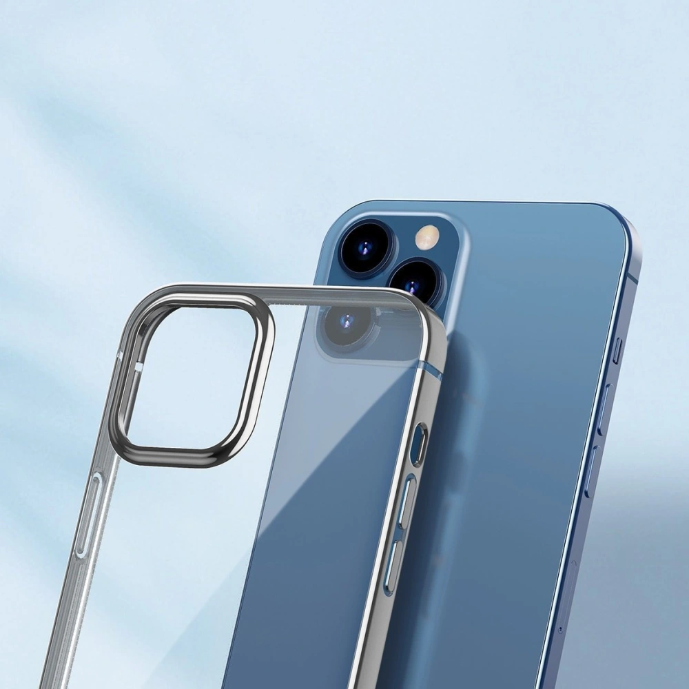 Przezroczyste etui Baseus Shining Case Apple iPhone 12 Pro Max (złote)