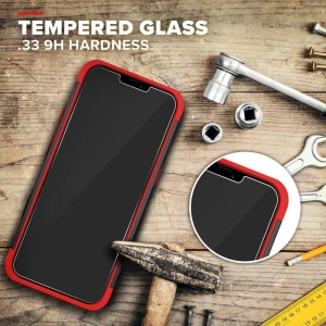 Kup Pancéřové pouzdro Zizo Bolt Cover Apple iPhone 12 mini se sklem 9H na displej + stojánek & držák na pásek (černý/červený) - ZIZ048BLKRED - {ean13} - Sklep Home Screen