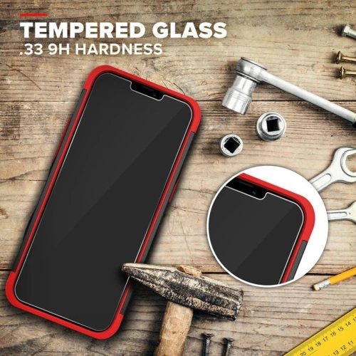 Buy Zizo Bolt Cover - Case for iPhone 12 Mini with Military Grade + Glass Screen Protector & Kickstand and Holster (Black/Red) - ZIZ048BLKRED - {ean13} - Home Screen Store Europe