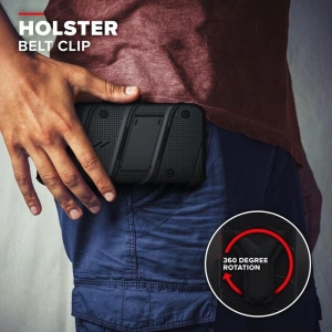Kup Páncélozott tok Zizo Bolt Cover Apple iPhone 12/12 Pro 9H üveggel a kijelzőhöz + állvány és övtartó (fekete) - ZIZ055BLK - {ean13} - Sklep Home Screen