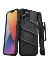 Kup Etui din plastic Zizo Bolt Cover Apple iPhone 12 Pro Max cu sticlă 9H pentru ecran + suport & prindere pentru curea (negru) - ZIZ056BLK - {ean13} - Sklep Home Screen