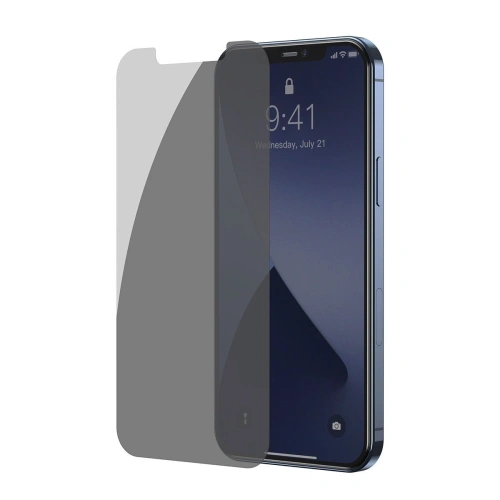 Buy Tempered glass 0.3mm Baseus with Privatization filter Apple iPhone 12 mini (2pcs) - BSU1859 - {ean13} - Home Screen Store Europe