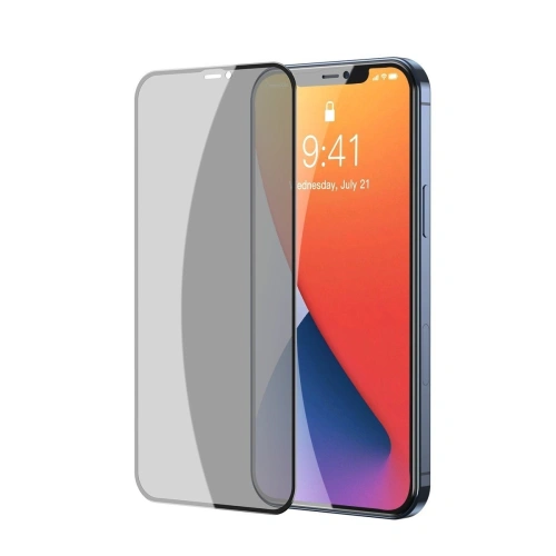 Buy Tempered glass 0.23mm with privatization filter Baseus Apple iPhone 12/12 Pro (2pcs) - BSU1864 - {ean13} - Home Screen Store Europe