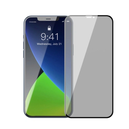 Kup Gehärtetes Glas mit privatisierendem Filter 0.23mm Baseus Apple iPhone 12 Pro Max (2 Stück) - BSU1865 - {ean13} - Sklep Home Screen