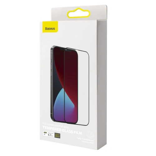 Buy Tempered glass 0.25mm KC01 Baseus Apple iPhone 12 Pro Max (2pcs) black - BSU1869 - {ean13} - Home Screen Store Europe