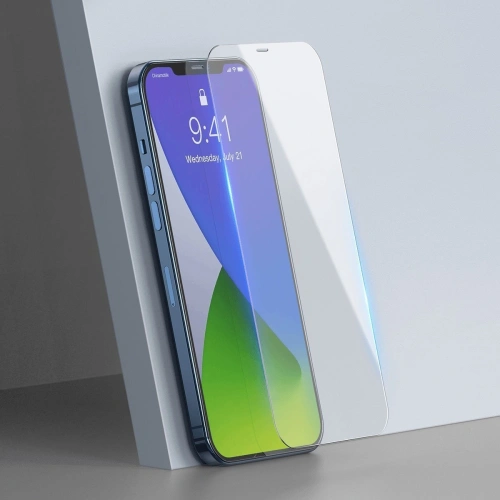 Buy Tempered glass 0.3mm Baseus with light filter Apple iPhone 12 Pro Max (2pcs) - BSU1872 - {ean13} - Home Screen Store Europe