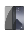 Gehärtetes Glas mit privatisierendem Filter 0.3mm Baseus Apple iPhone 12/12 Pro (2 Stück) schwarz