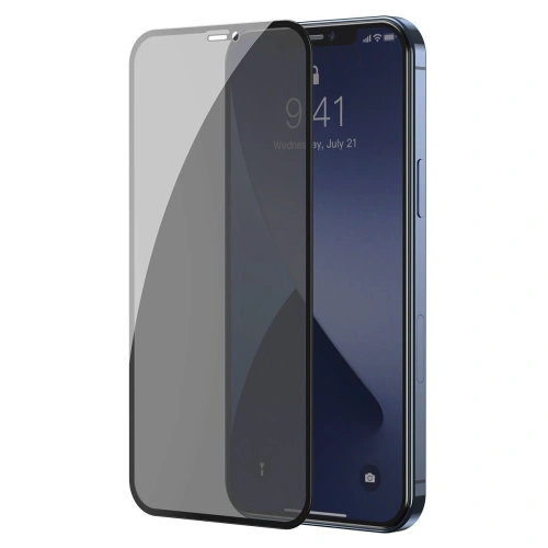 Kup Edzett üveg privatizáló szűrővel 0.3mm Baseus Apple iPhone 12 Pro Max (2db) fekete - BSU1881 - {ean13} - Sklep Home Screen