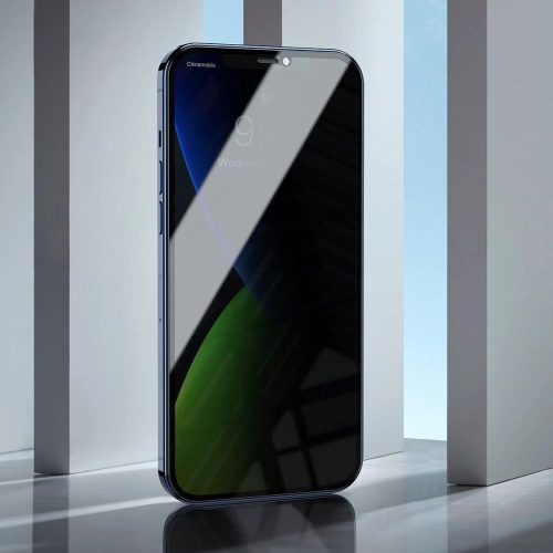 Kup Edzett üveg privatizáló szűrővel 0.3mm Baseus Apple iPhone 12 Pro Max (2db) fekete - BSU1881 - {ean13} - Sklep Home Screen