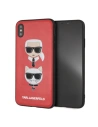 Case Karl Lagerfeld KLHCI65KICKCRE Apple iPhone XS Max Hardcase rot/red Karl & Choupette