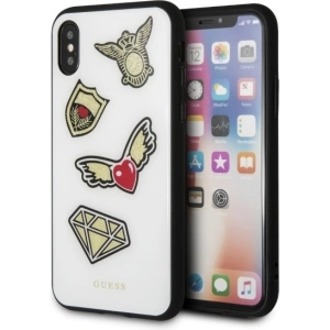 Kup Guess Apple Tasche GUHCPXACCAWH iPhone XS/X weiß/weiß Hartschalenetui Iconic - GUE710WHT - {ean13} - Sklep Home Screen