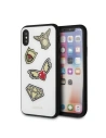 Etui Guess GUHCPXACCAWH Apple iPhone XS/X bílé/bílý tvrdé pouzdro Iconic