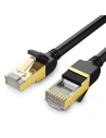 Kerek UGREEN NW107 Ethernet RJ45 hálózati kábel, Cat.7, STP, 0.5m (fekete)