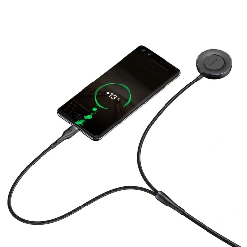 Kup Cablu USB 2w1 Baseus Cafule, USB-C 40W + încărcător wireless pentru smartwatch-uri Huawei/Honor, 5A, 1,2m (gri-negru) - BSU1891GRYBLK - {ean13} - Sklep Home Screen