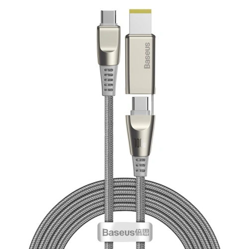 Kup Cablul 2w1 Baseus Flash Series, USB-C la USB-C / conector Lenovo, 100W, 2m (gri) - BSU1895GRY - {ean13} - Sklep Home Screen