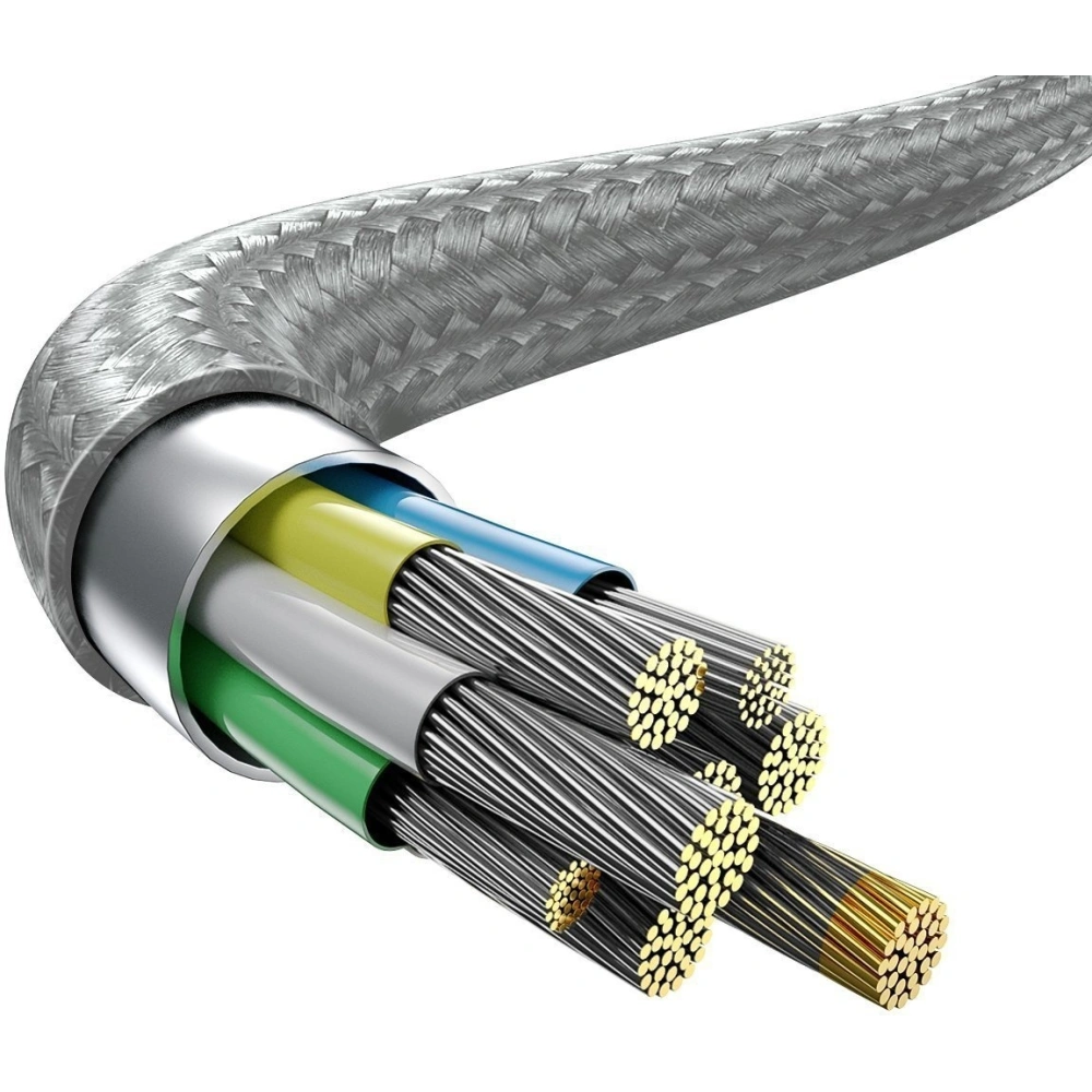 Kabel 2w1 Baseus Flash Series, USB-C do USB-C / wtyczka Lenovo, 100W, 2m (szary)