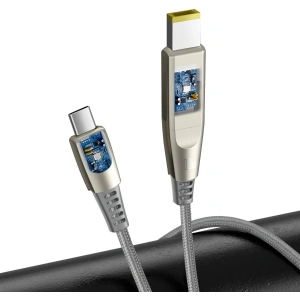 Buy Baseus Flash Series Fast Charging Data Cable with Square Lenovo Head Type-C to C+DC 100W 2m Grey - BSU1895GRY - {ean13} - Home Screen Store Europe