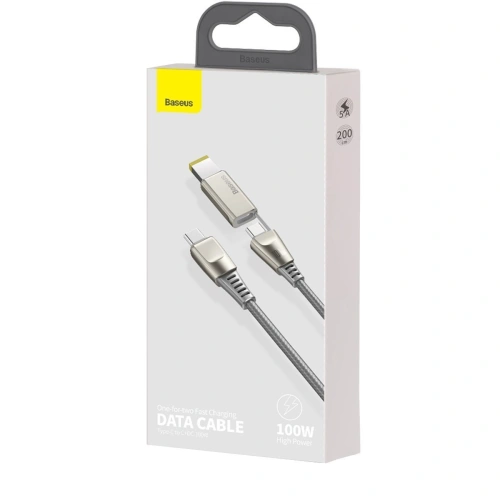 Kup Kabel 2w1 Baseus Flash Series, USB-C do USB-C / konektor Lenovo, 100W, 2m (šedý) - BSU1895GRY - {ean13} - Sklep Home Screen