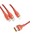 Buy 3in1 USB cable Baseus Flash Series, USB-C + micro USB + Lightning, 40W, 5A, 1.2m (orange) - BSU1896ORG - {ean13} - Home Screen Store Europe