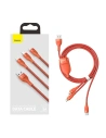 Kup Baseus 1.2m USB 3-in-1 Kabel Flash Series, USB-C + micro USB + Lightning, 40W, 5A, (orange) - BSU1896ORG - {ean13} - Sklep Home Screen