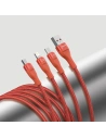 Buy 3in1 USB cable Baseus Flash Series, USB-C + micro USB + Lightning, 40W, 5A, 1.2m (orange) - BSU1896ORG - {ean13} - Home Screen Store Europe