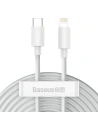Buy Baseus Simple Wisdom Data Cable Kit USB-C to Lightning PD 20W (2PCS/Set) 1.5m White - BSU1897WHT - {ean13} - Home Screen Store Europe
